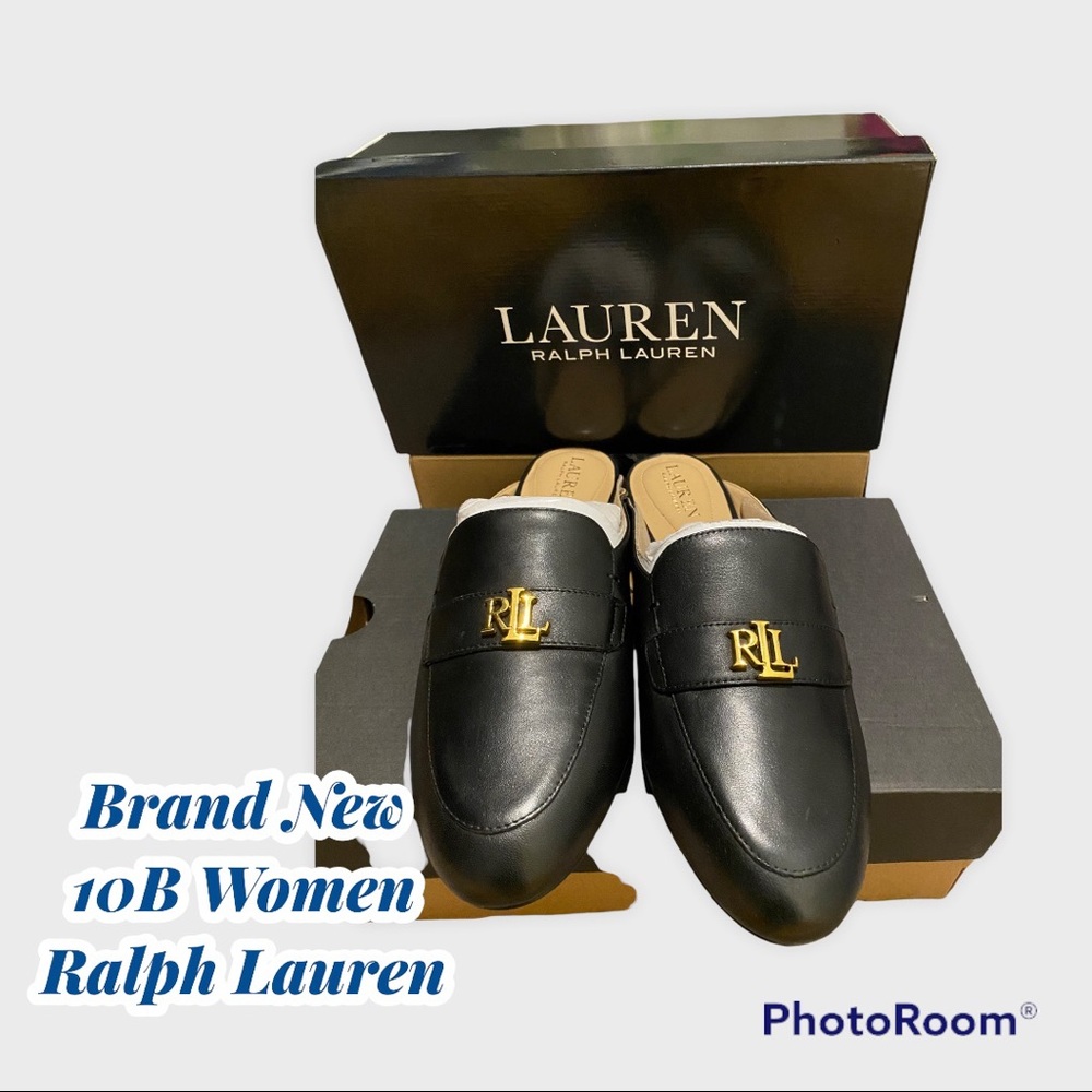 Brand New 10B Ralph Lauren Woman Women's Kelley Mules /Loafer